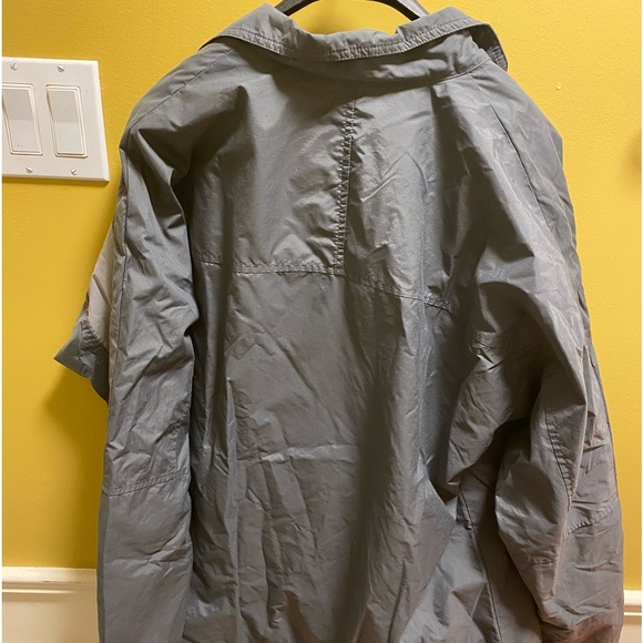 Vintage 90’s Nike Windbreaker Grey & Blue W/ embroidered Nike logo - Picture 3 of 4